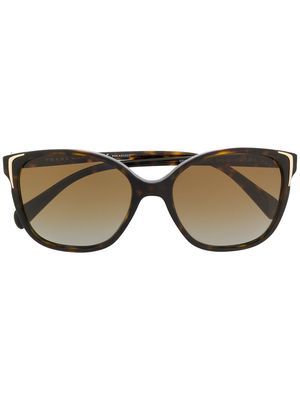 Prada Eyewear squared sunglasses - Brown