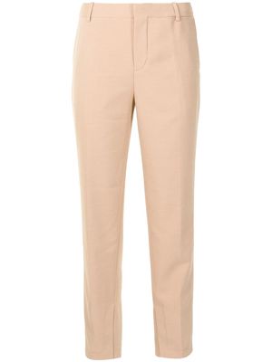 PortsPURE mid-rise straight-leg trousers - Brown