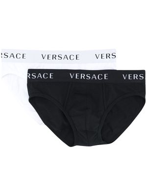 Versace two-piece logo brief set - White