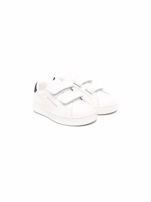 Palm Angels Kids round-toe leather sneakers - White
