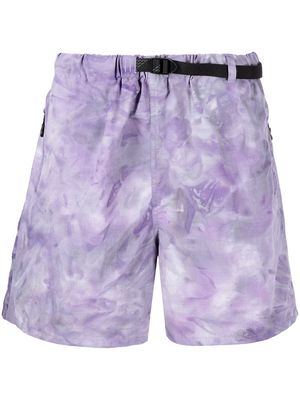 John Elliott Trail tie-dye bermuda shorts - Purple
