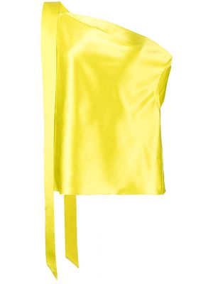 Michelle Mason silk off the shoulder top - Yellow