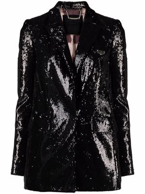 Philipp Plein sequin-embellished blazer - Black