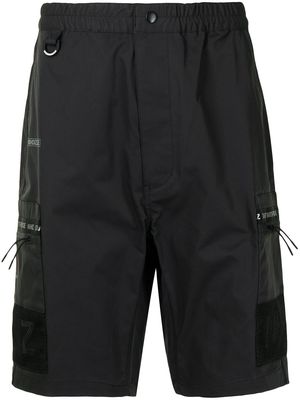 izzue x Neighborhood elasticated cargo shorts - Black