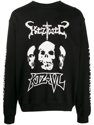 KTZ TWTC Skull crew neck sweatshirt - Black