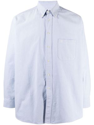 Burberry Pre-Owned 2000s plain button-down shirt - Blue