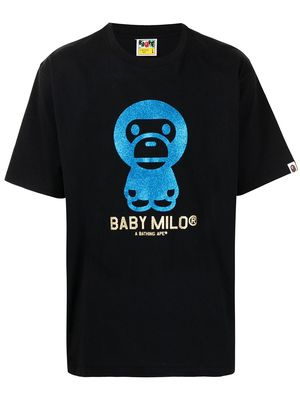 A BATHING APE® graphic-print short-sleeved T-shirt - Black