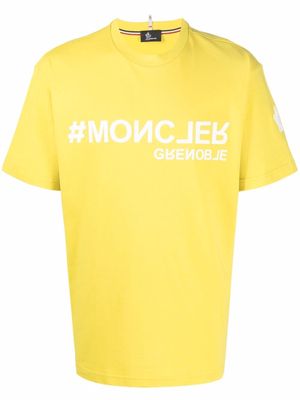 Moncler Grenoble logo-print cotton T-shirt - Yellow