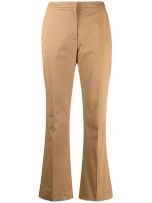 ASPESI cropped kick-flare trousers - Neutrals