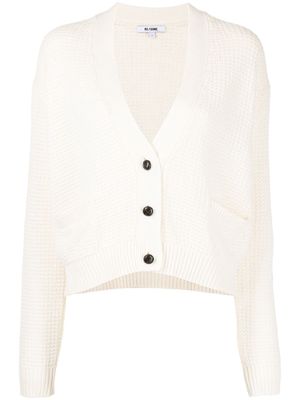RE/DONE 90s Oversized cropped cardigan - White