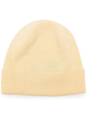 Pringle of Scotland ribbed double-layer beanie - Yellow