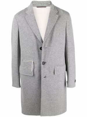 Ermenegildo Zegna single-breasted mid-length coat - Grey