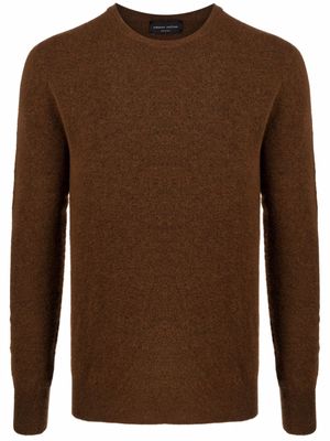 Roberto Collina crew-neck knitted jumper - Brown