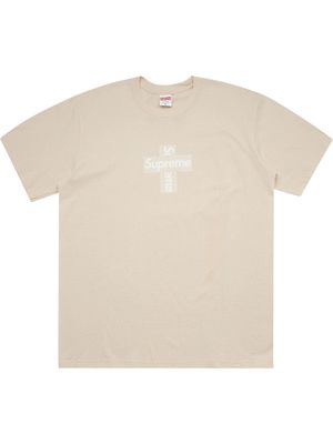 Supreme cross box logo T-shirt - Neutrals