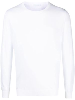 Malo crewneck cotton jumper - White