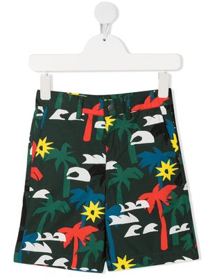 Stella McCartney Kids palm tree-print shorts - Green
