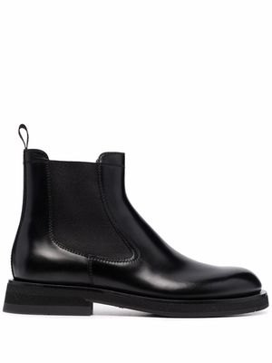 Santoni leather Chelsea boots - Black