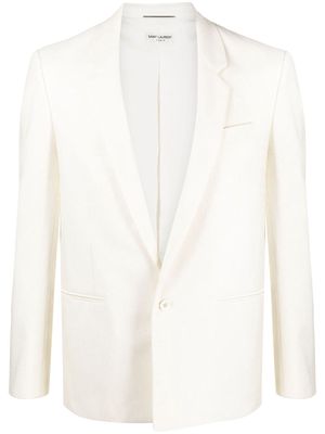 Saint Laurent single-breasted blazer - White