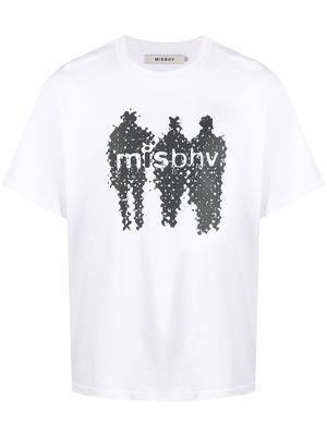 MISBHV Raster graphic print cotton T-shirt - White