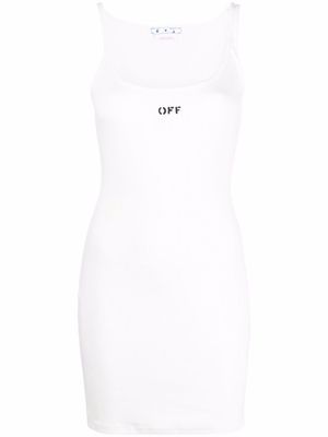 Off-White Off-Stamp ribbed dress