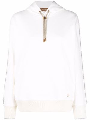 Agnona pullover cotton-cashmere hoodie - Neutrals