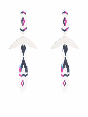 Isabel Marant geometric-drop earrings - Silver