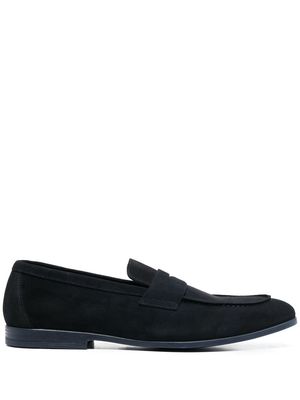 Doucal's suede slip-on loafers - Blue