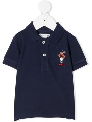 Ralph Lauren Kids Bear polo shirt - Blue