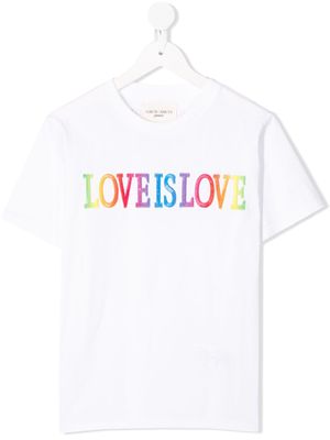 Alberta Ferretti Kids Love is love T-shirt - White