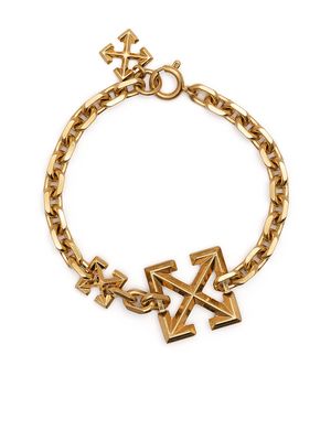 Off-White Arrows chain bracelet - Gold