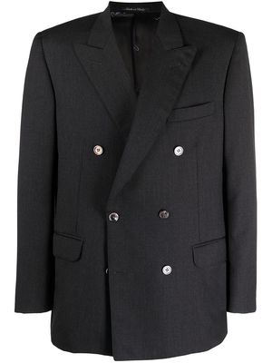 Pierre Cardin Pre-Owned 1980s peak lapels double-breasted blazer - Grey