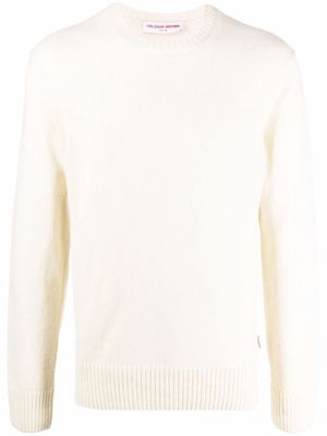 Orlebar Brown crew neck knitted jumper - White