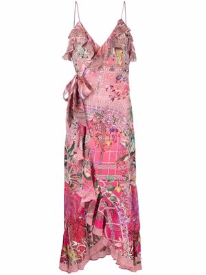 Camilla Glasshouse Romance silk dress - Pink
