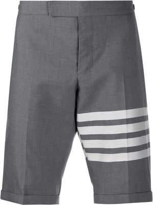 Thom Browne 4-Bar plain weave suiting shorts - 035 MED GREY