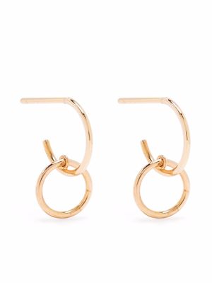 GINETTE NY 18kt rose gold Tiny Circle drop earrings - Pink