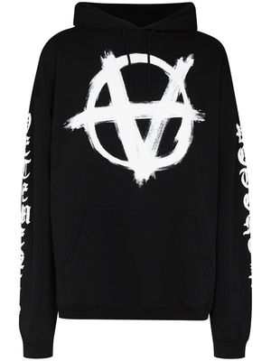 VETEMENTS Double Anarchy oversized hoodie - Black