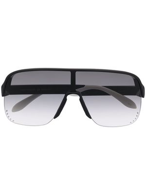 Alexander McQueen Eyewear oversize-frame sunglasses - Black