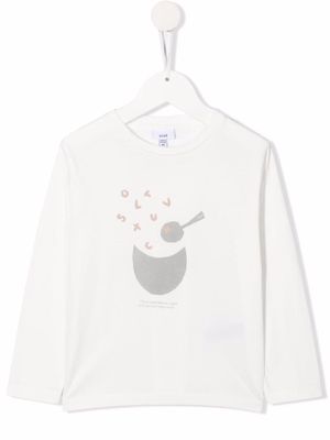 Knot Cook New Words long-sleeve T-shirt - White