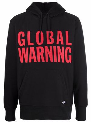 Vans Global Warning print hoodie - Black