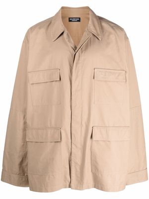 Balenciaga military pyjama jacket - Neutrals