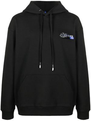 Ader Error logo-print hoodie - Black