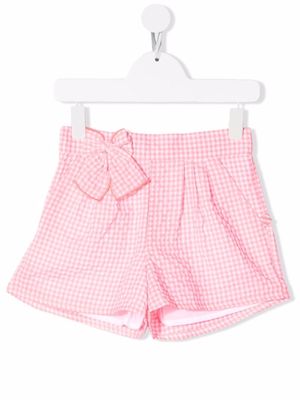 Billieblush gingham check pattern shorts - Pink