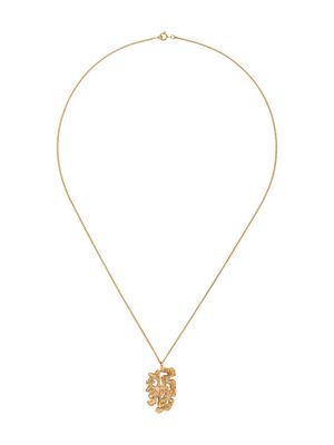 LOVENESS LEE dog Chinese zodiac necklace - Gold