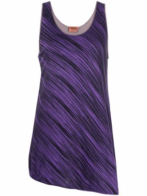 Missoni Pre-Owned 2000s striped sleeveless top - Purple
