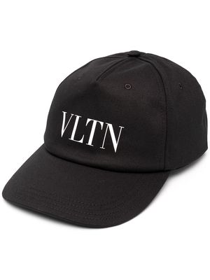 Valentino VLTN logo-print baseball cap - 0NI BLACK