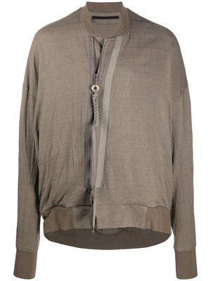 Julius draped bomber jacket - Grey