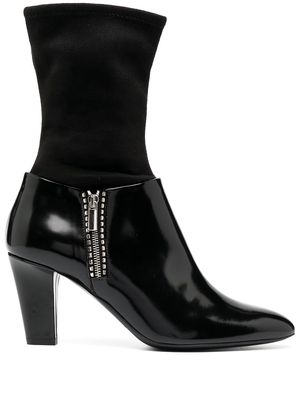 Emporio Armani sock ankle boots - Black