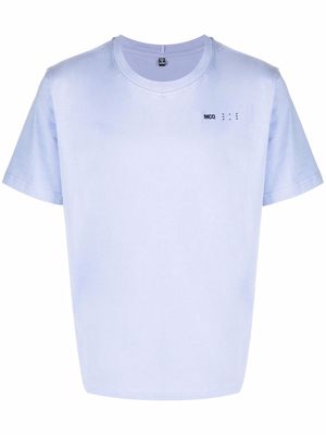 MCQ logo-embroidered cotton T-shirt - Blue