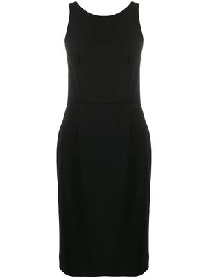 Givenchy graphic neck dress - Black