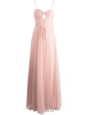 Marchesa Notte Bridesmaids sweetheart-neck floor-length gown - Pink